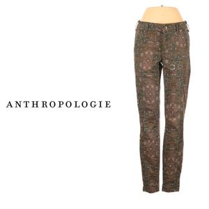Anthropologie Paisley Aztec Print Jeans